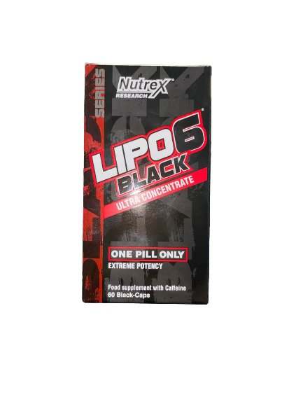 Nutrex Lipo-6 Black Ultra Concentrate, Extreme Potency - 60 black caps