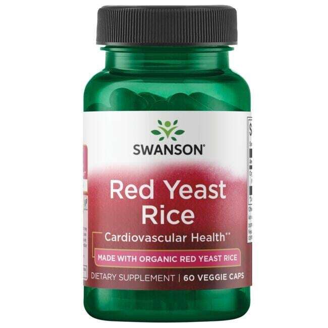 Swanson Red Yeast Rice, 600mg - 60 vcaps