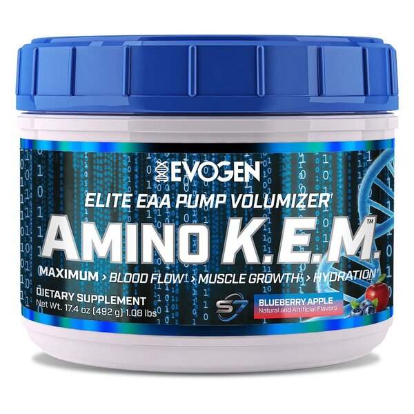 Evogen Amino K.E.M. EAA, Blueberry Apple - 492 grams