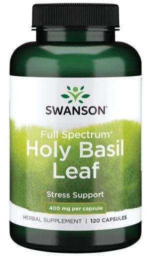 Swanson Holy Basil Leaf, 400mg - 120 caps