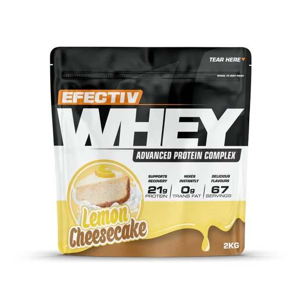 Efectiv Nutrition Whey Protein, Lemon Cheesecake - 2000 grams