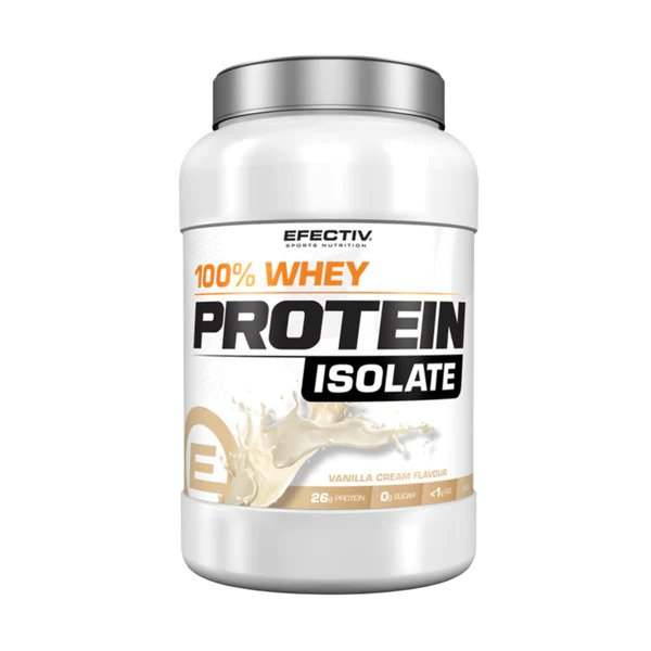 Efectiv Nutrition 100% Whey Protein Isolate, Vanilla Cream - 908 grams