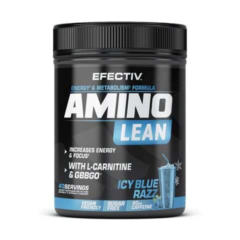 Efectiv Nutrition Amino Lean, Icy Blue Razz - 300 grams