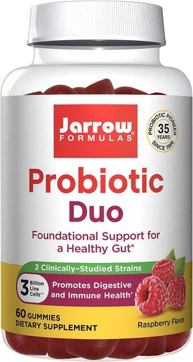 Jarrow Formulas Probiotic Duo, Raspberry - 60 gummies