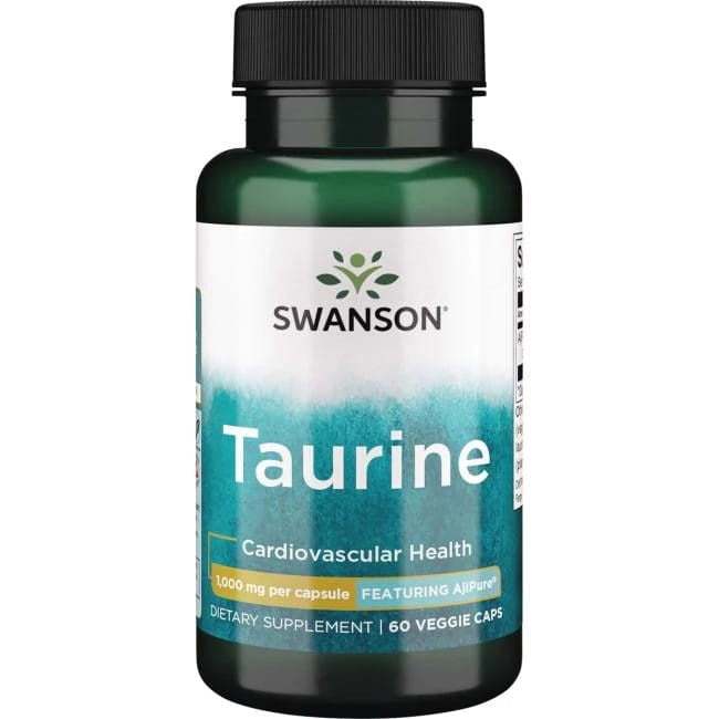 Swanson Taurine, 1000mg - 60 vcaps