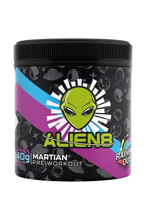 Alien8 Martian Pre-Workout, Rainbow Dust - 240 grams