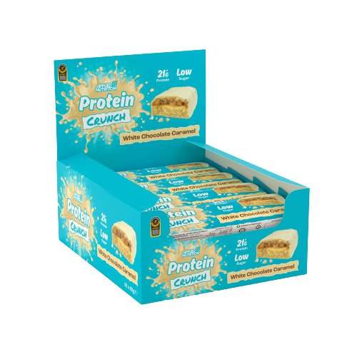 Applied Nutrition Applied Protein Crunch Bar, White Chocolate Caramel - 12 x 62g