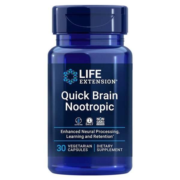 Life Extension Quick Brain Nootropic - 30 vcaps