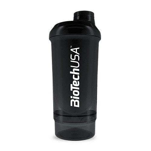 BioTechUSA Accessories Wave+ Shaker, Black Smoke - 500 ml. (+ 150 ml.)