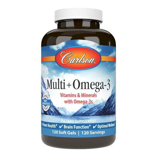 Carlson Labs Multi + Omega-3 - 120 softgels