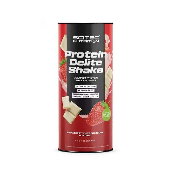 SciTec Protein Delite Shake, Strawberry White Chocolate - 700 grams