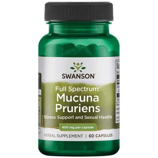 Swanson Full Spectrum Mucuna Pruriens, 400mg - 60 caps