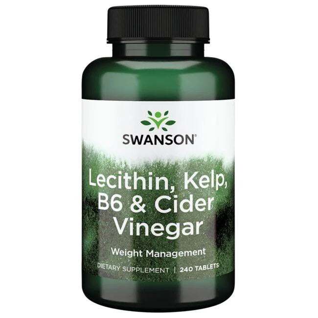 Swanson Lecithin, Kelp, B6 & Cider Vinegar - 240 tablets