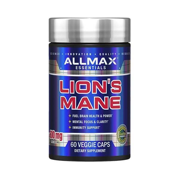 AllMax Nutrition Lion's Mane, 600mg - 60 veggie caps