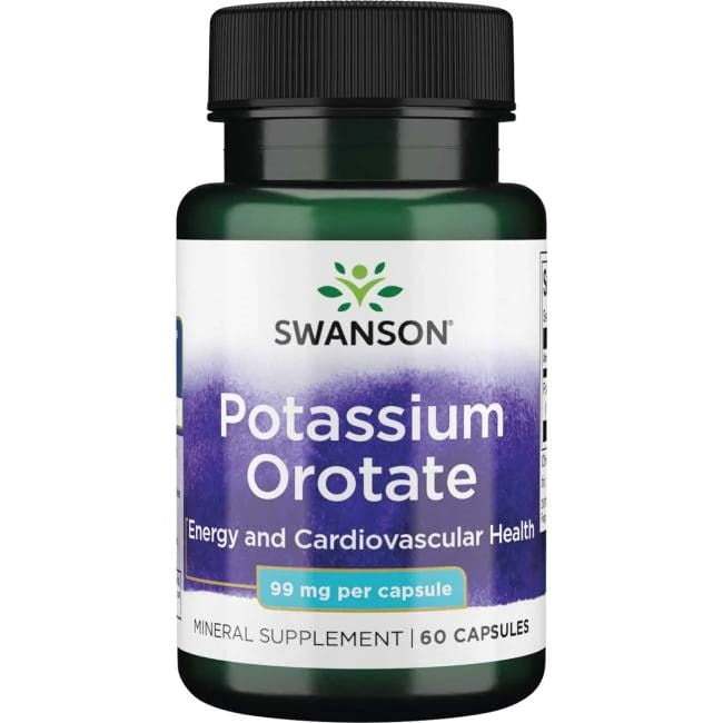 Swanson Potassium Orotate, 99mg - 60 caps