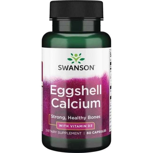 Swanson Eggshell Calcium with Vitamin D-3 - 60 caps