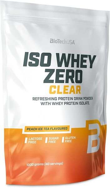 BioTechUSA Iso Whey Zero Clear, Peach Ice Tea - 1000 grams