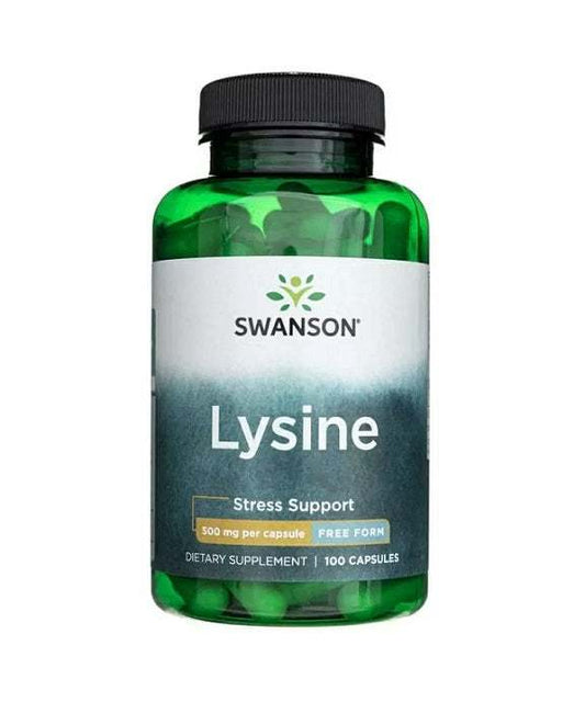 Swanson Lysine, 500mg Free-Form - 100 caps