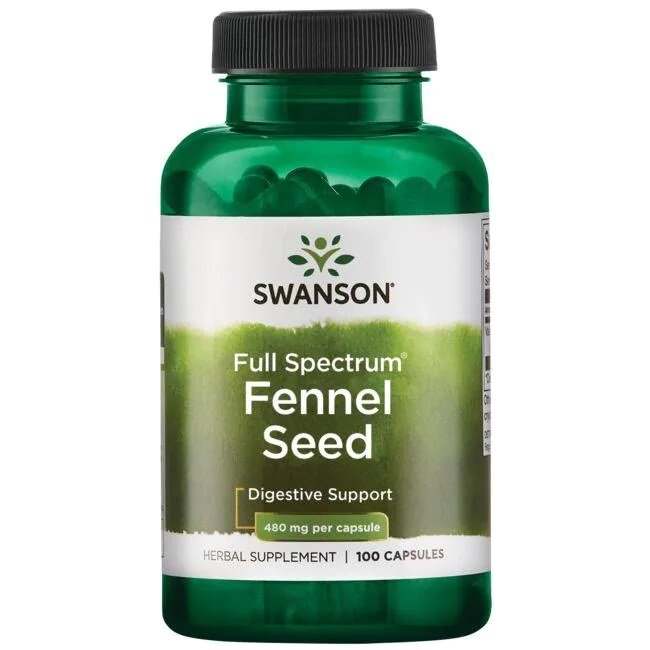 Swanson Full Spectrum Fennel Seed, 480mg - 100 caps