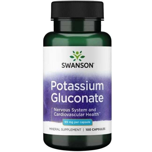 Swanson Potassium Gluconate, 99mg - 100 caps