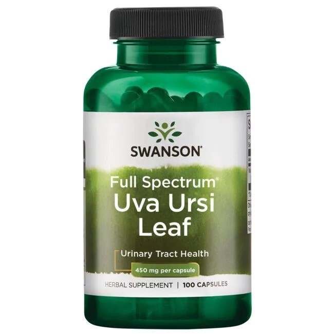 Swanson Full Spectrum Uva Ursi Leaf, 450mg - 100 caps