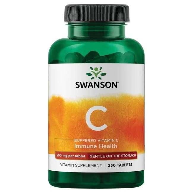 Swanson Buffered Vitamin C, 500mg - 250 tablets