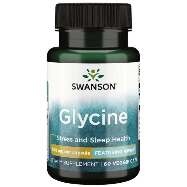 Swanson Glycine, 500mg - 60 vcaps