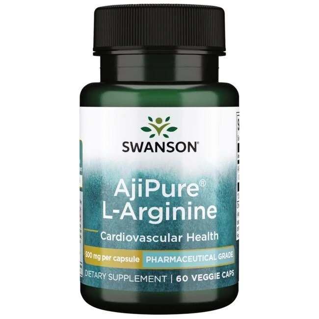 Swanson AjiPure L-Arginine, 500mg - 60 vcaps