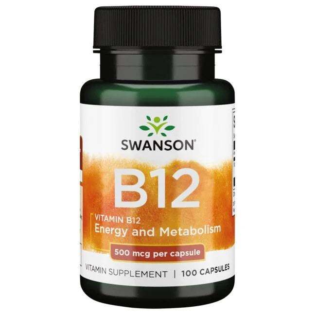 Swanson Vitamin B12, 500mcg - 100 caps