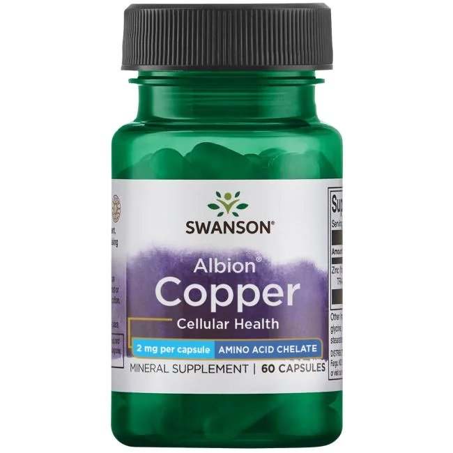 Swanson Albion Copper, 2mg - 60 caps