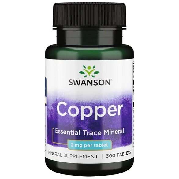 Swanson Copper, 2mg - 300 tablets