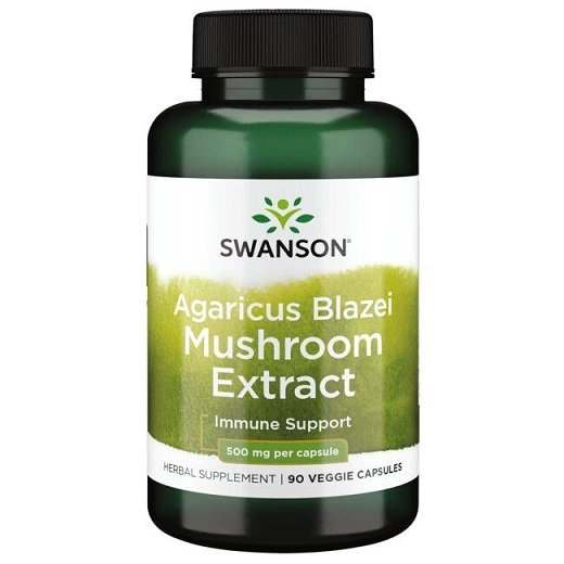 Swanson Agaricus Blazei Mushroom Extract, 500mg - 90 vcaps