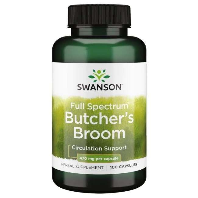 Swanson Full Spectrum Butcher's Broom, 470mg - 100 caps