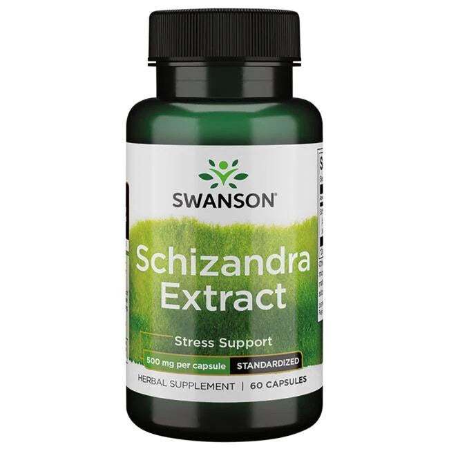 Swanson Schizandra Extract, 500mg - 60 caps