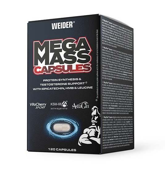 Weider Mega Mass Capsules - 120 caps