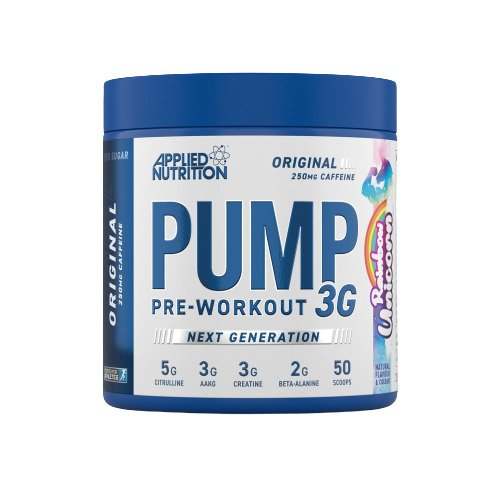 Applied Nutrition Pump 3G Pre-Workout, Rainbow Unicorn - 375 grams