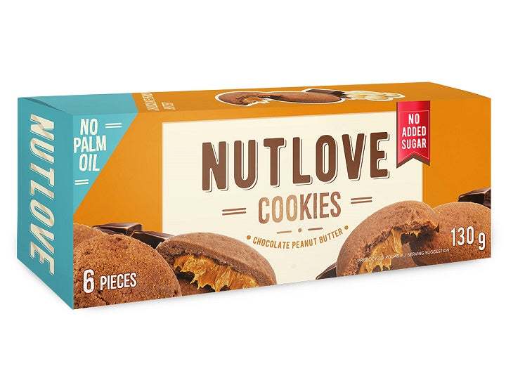 Allnutrition Nutlove Cookies, Chocolate Peanut Butter - 6 cookies