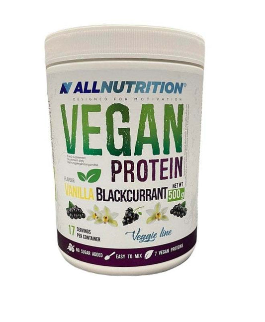 Allnutrition Vegan Protein, Vanilla Blackcurrant - 500 grams