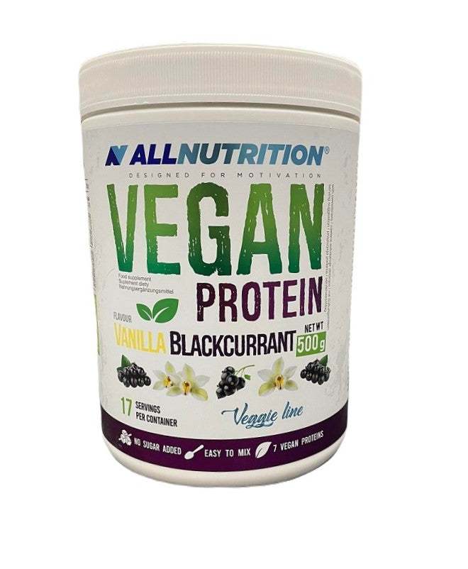 Allnutrition Vegan Protein, Vanilla Blackcurrant - 500 grams