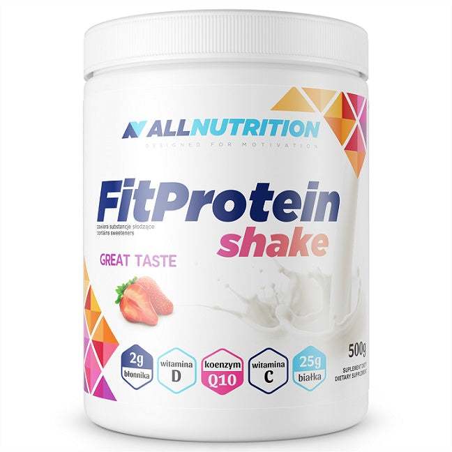 Allnutrition Fit Protein Shake, Strawberry - 500 grams