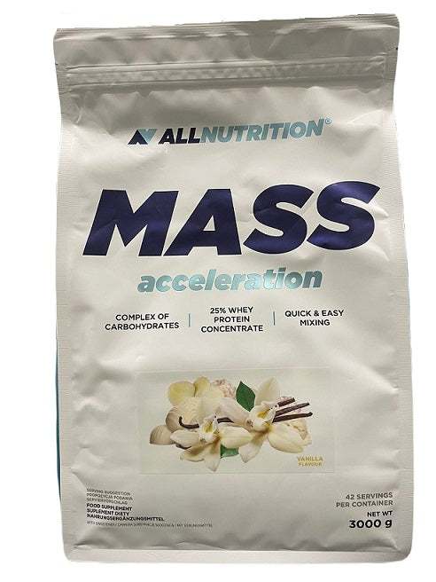 Allnutrition Mass Acceleration, Vanilla - 3000 grams