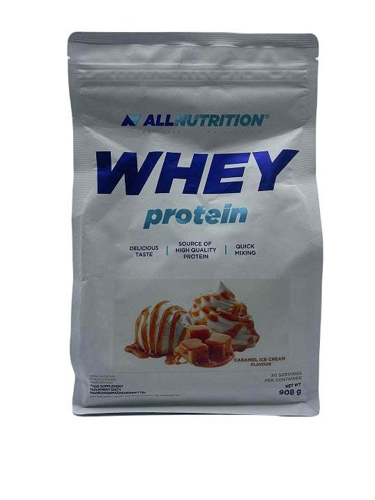 Allnutrition Whey Protein, Caramel Ice Cream - 908 grams