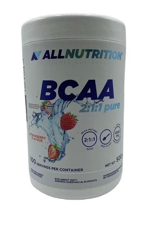 Allnutrition BCAA 2:1:1 Pure, Strawberry - 500 grams