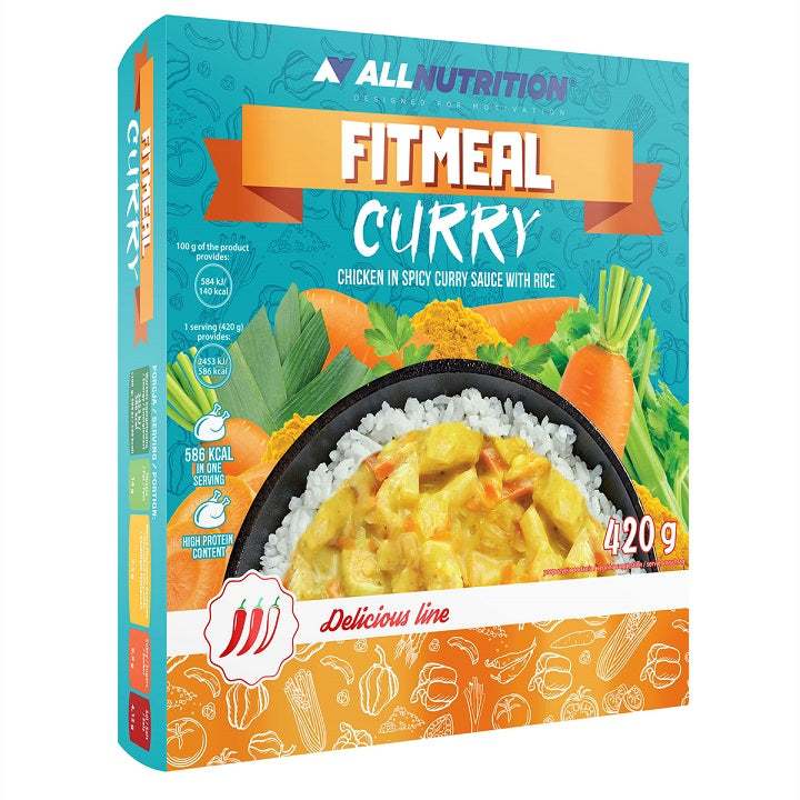 Allnutrition Fitmeal, Curry - 420 grams