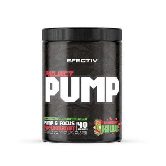 Efectiv Nutrition Project Pump, Strawberry Kiwi - 440 grams