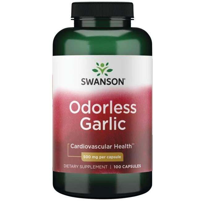 Swanson Odorless Garlic, 500mg - 100 caps