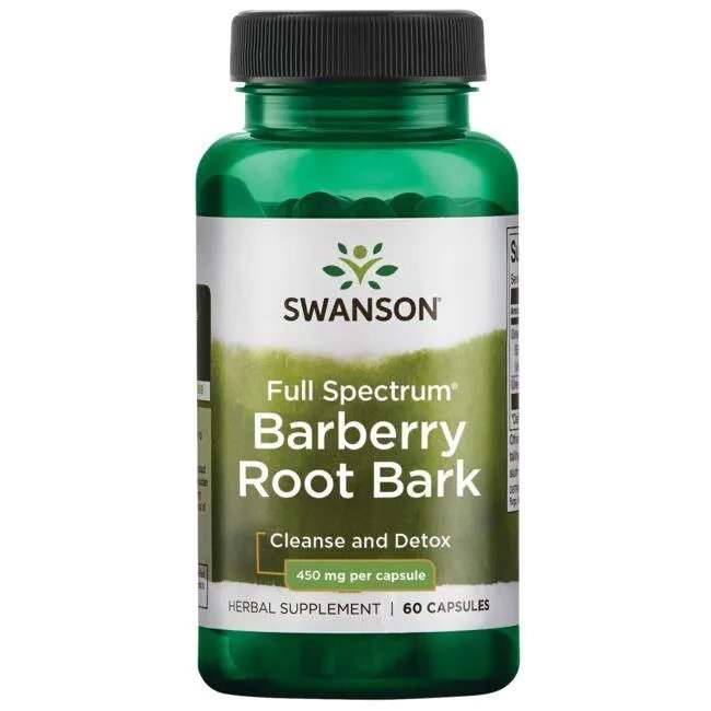 Swanson Full Spectrum Barberry Root Bark, 450mg - 60 caps