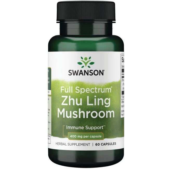 Swanson Full Spectrum Zhu Ling Mushroom, 400mg - 60 caps