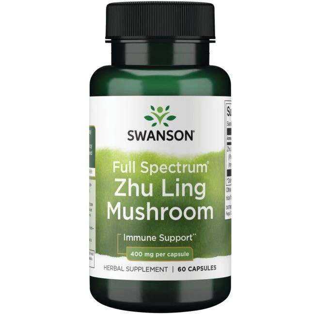 Swanson Full Spectrum Zhu Ling Mushroom, 400mg - 60 caps