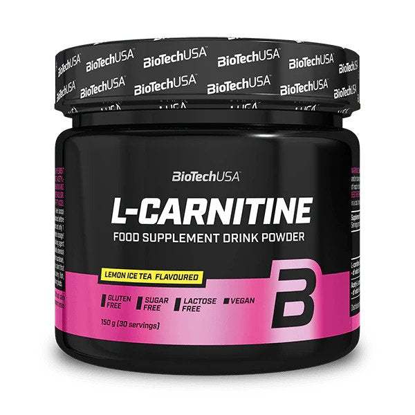 BioTechUSA L-Carnitine Drink Powder, Lemon Ice Tea - 150 grams